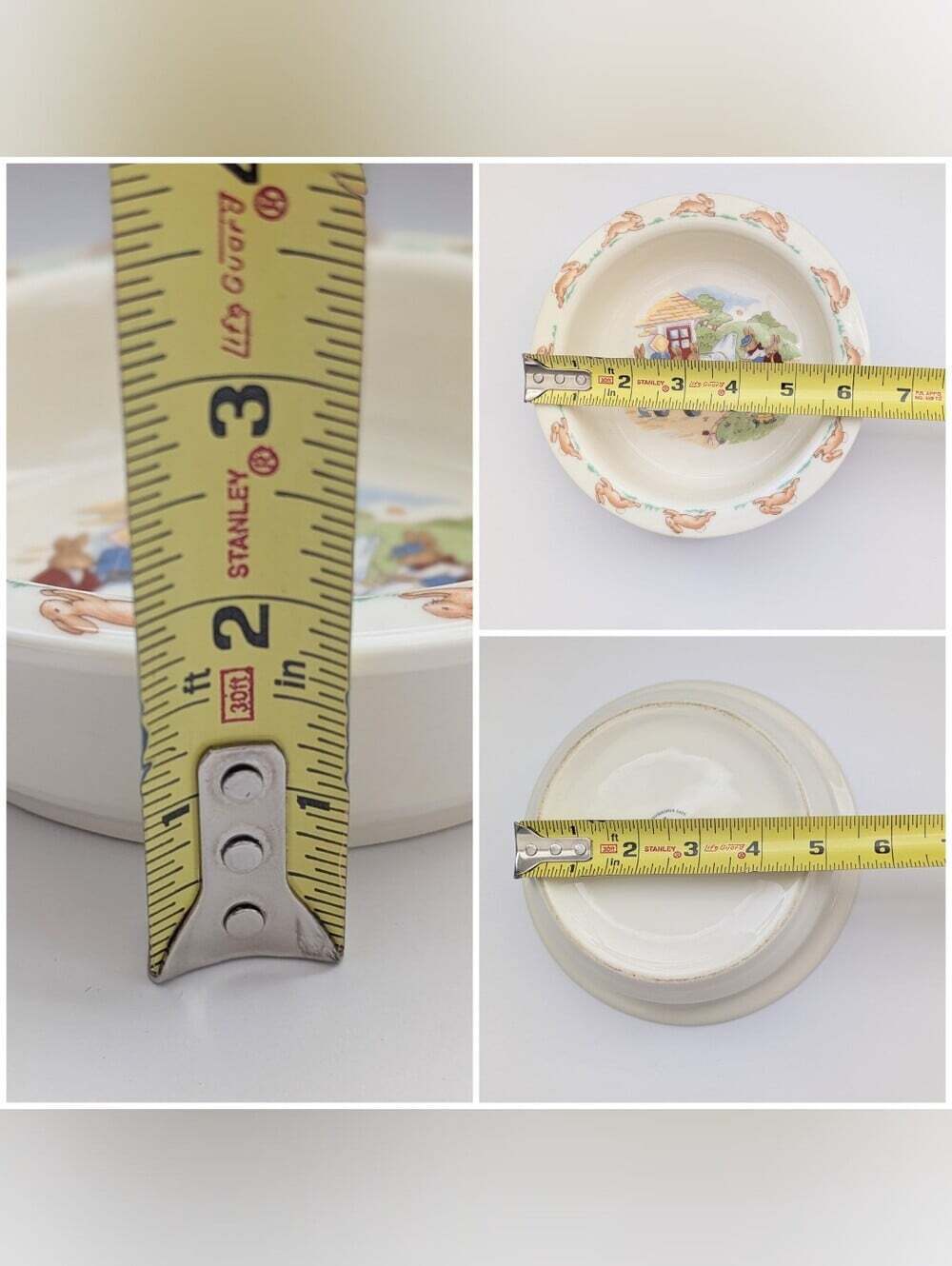 Royal Doulton Bunnykins Bone-China Pieces - 2 Bowls & 1 Cup - Picture 11 of 16